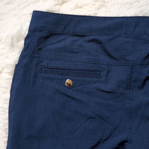Zyia Active Blue Not Just A Trail Hiking Outdoor Shorts Size XL Cuffed Belted - Picture 9 of 10